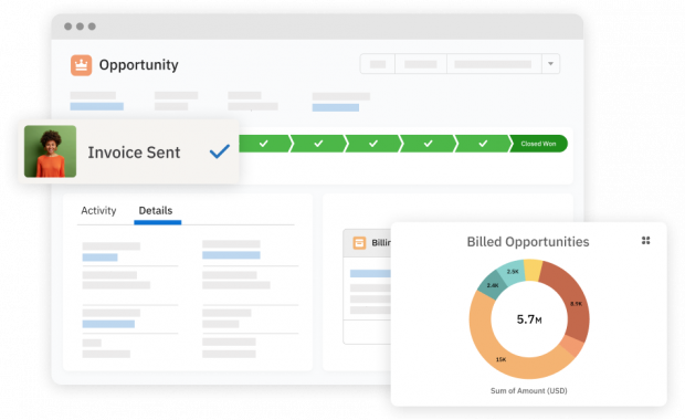 Accounting Seed invoice sent within salesforce opportunity