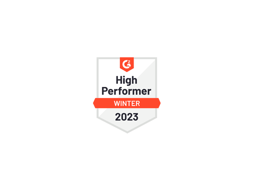 G2 "High performer" badge