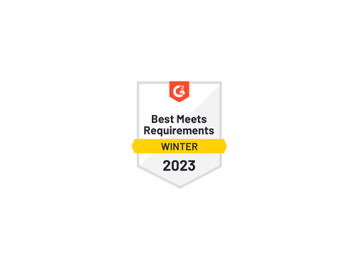 G2 "Best meets requirements" badge