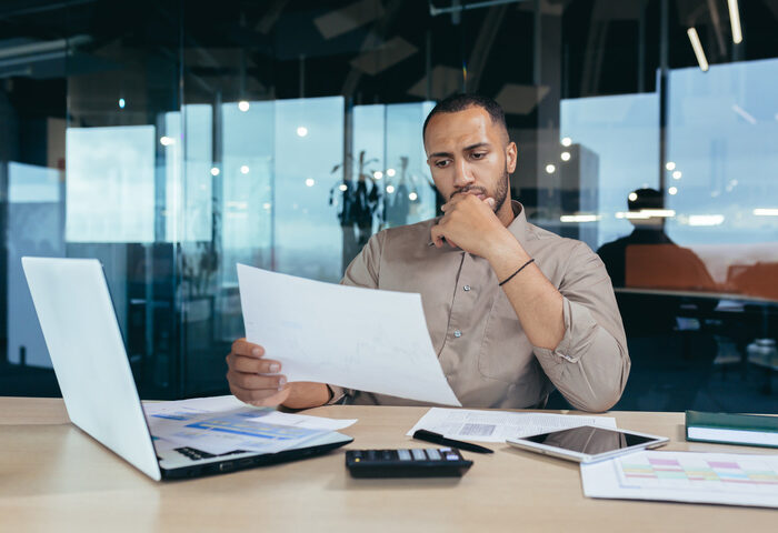 man considering sage intacct alternatives